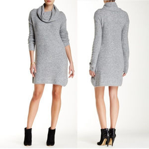 BB Dakota Grey Cowl Neck Sweater Dress Sz S